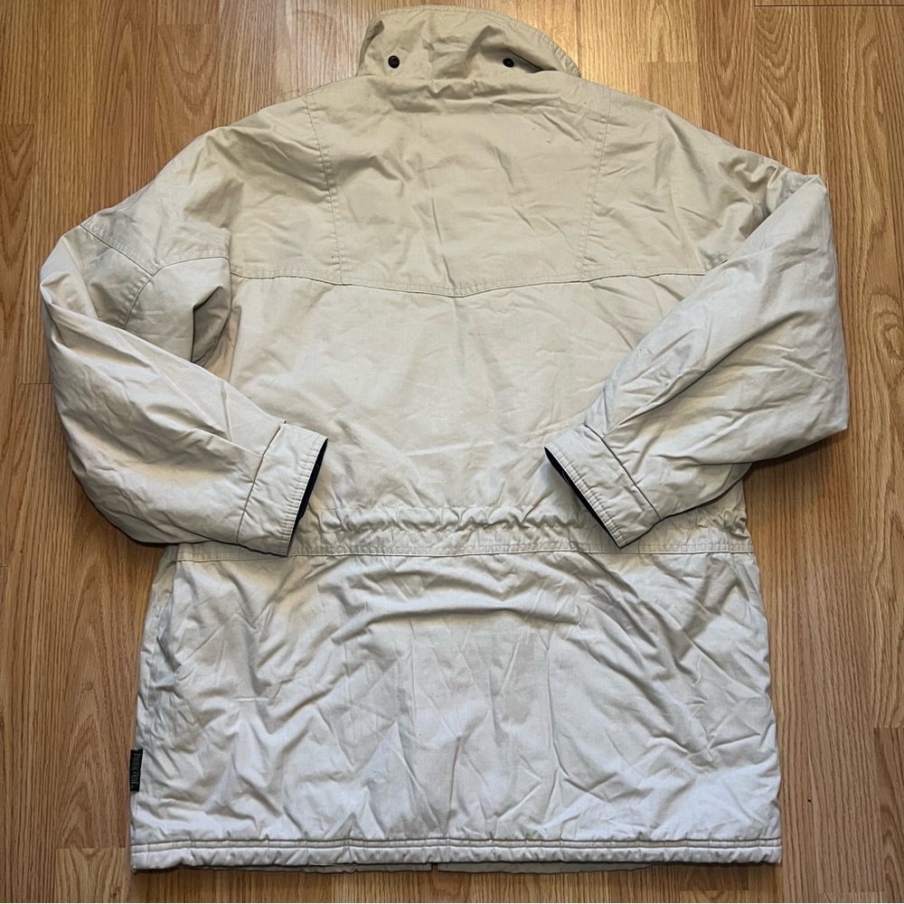 Vintage 90s Pacific Trail Coat Women’s Large Blanket Lined Hiking Beige Jacket - Picture 9 of 14